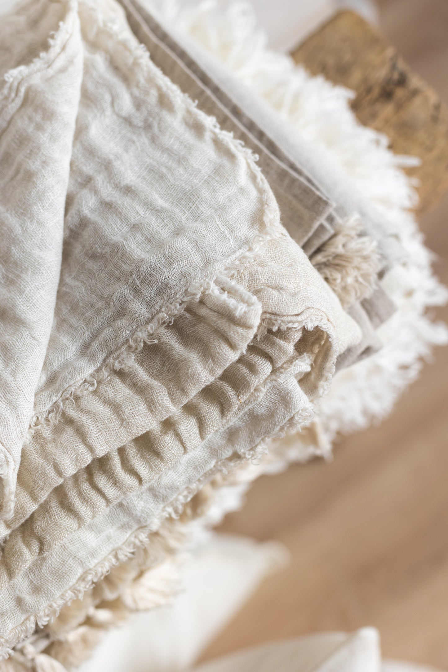 Throw Nube Lino