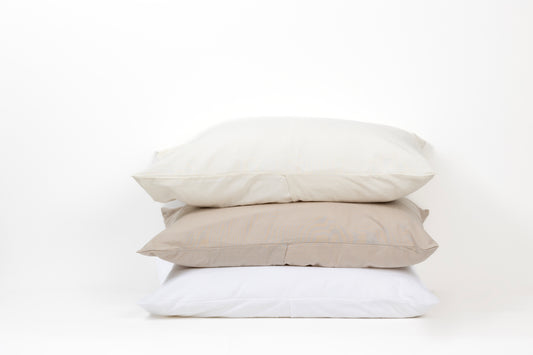 Set Funda de Almohada 100% Algodon Look Lino