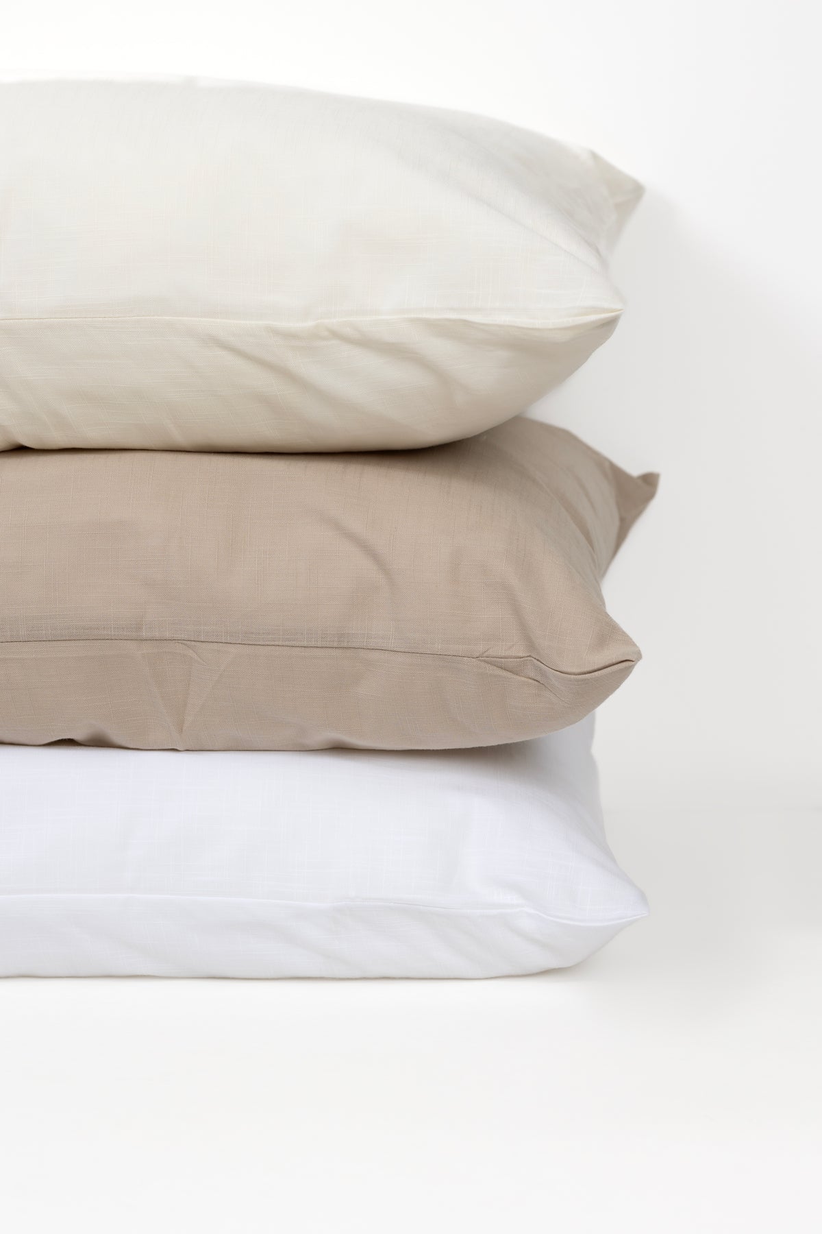 Set Funda de Almohada 100% Algodon Look Lino