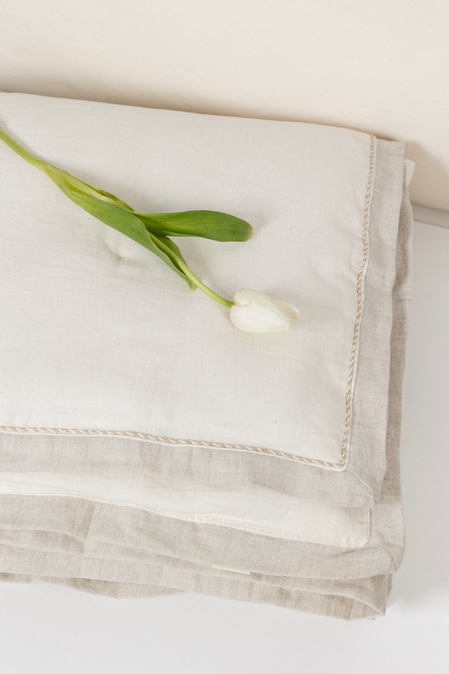 Mantel Lino Vainilla Off White