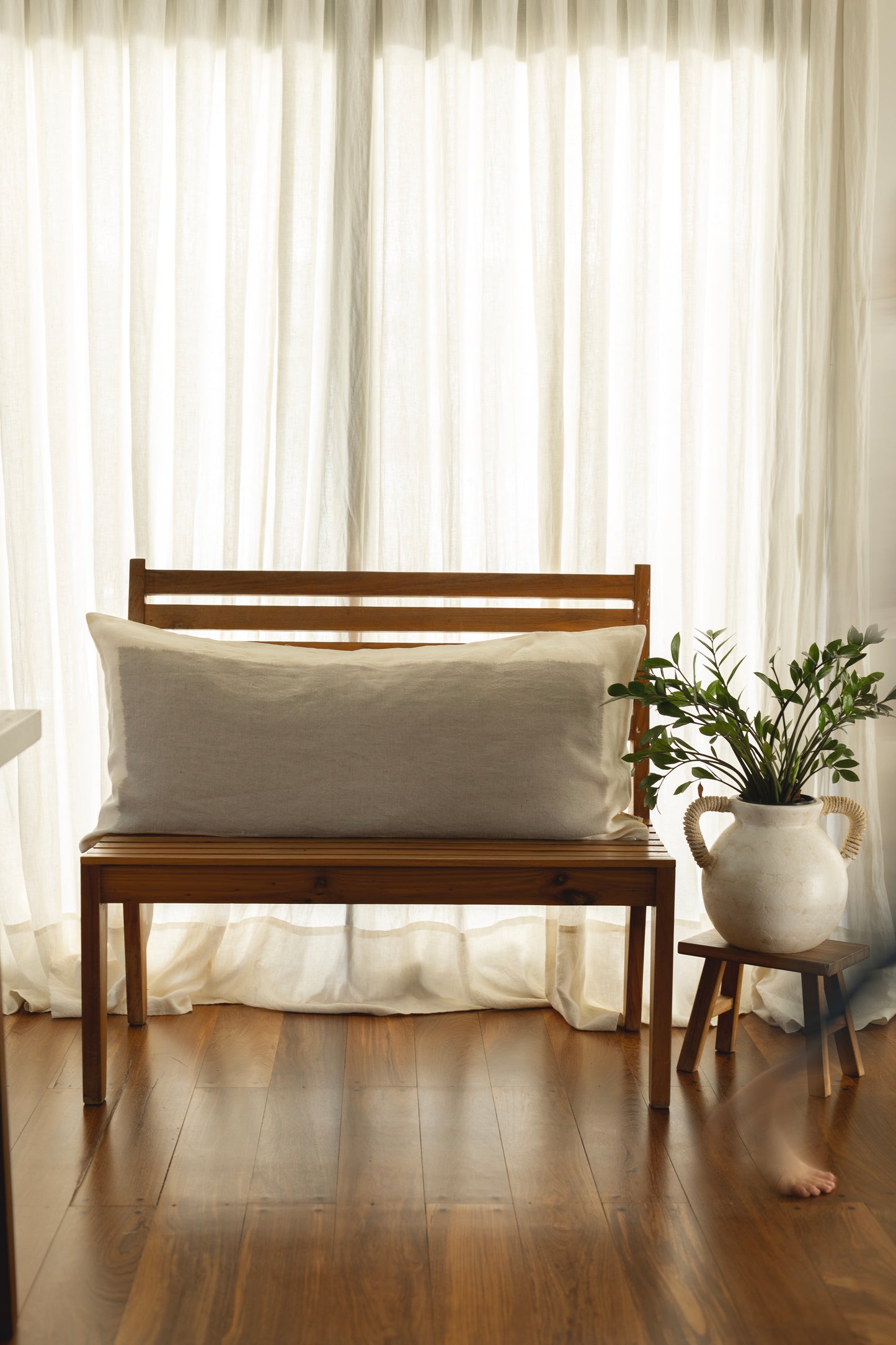 Mantel Lino Vainilla Off White