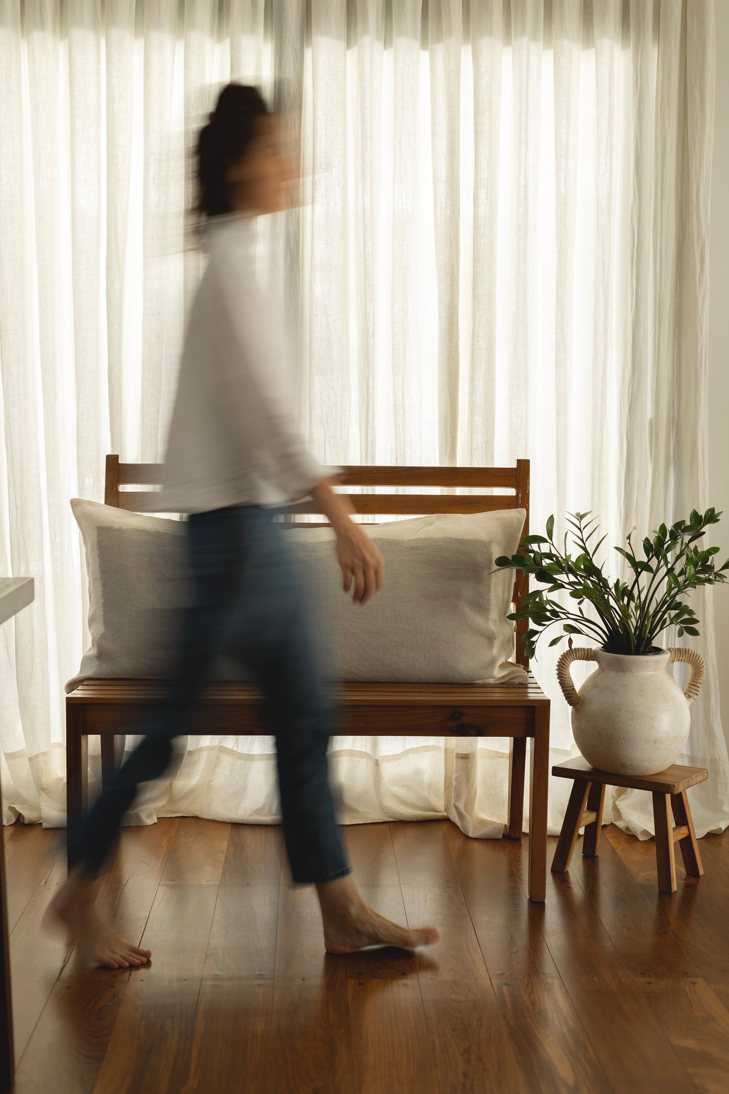 Mantel Lino Vainilla Off White