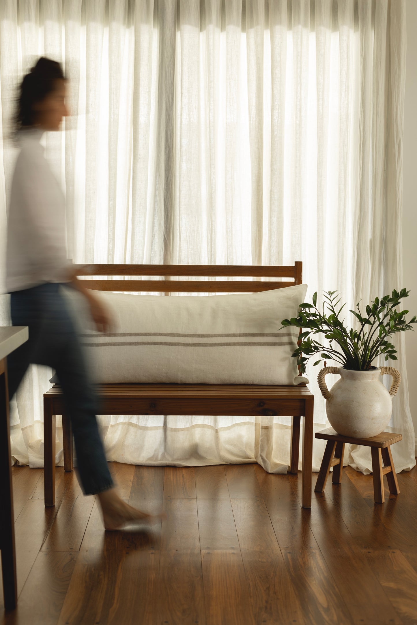 Mantel Lino Vainilla Off White