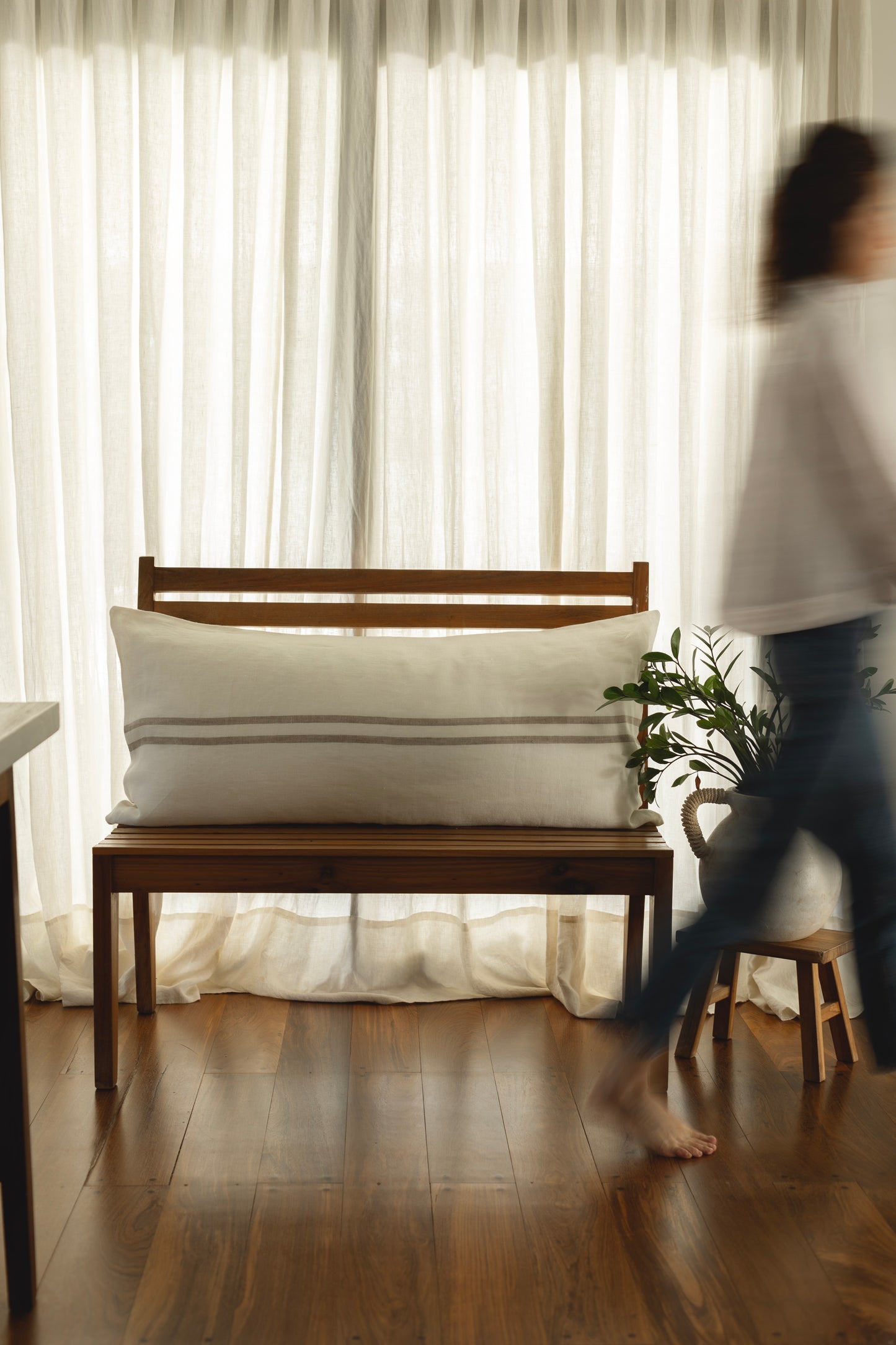 Mantel Lino Vainilla Off White