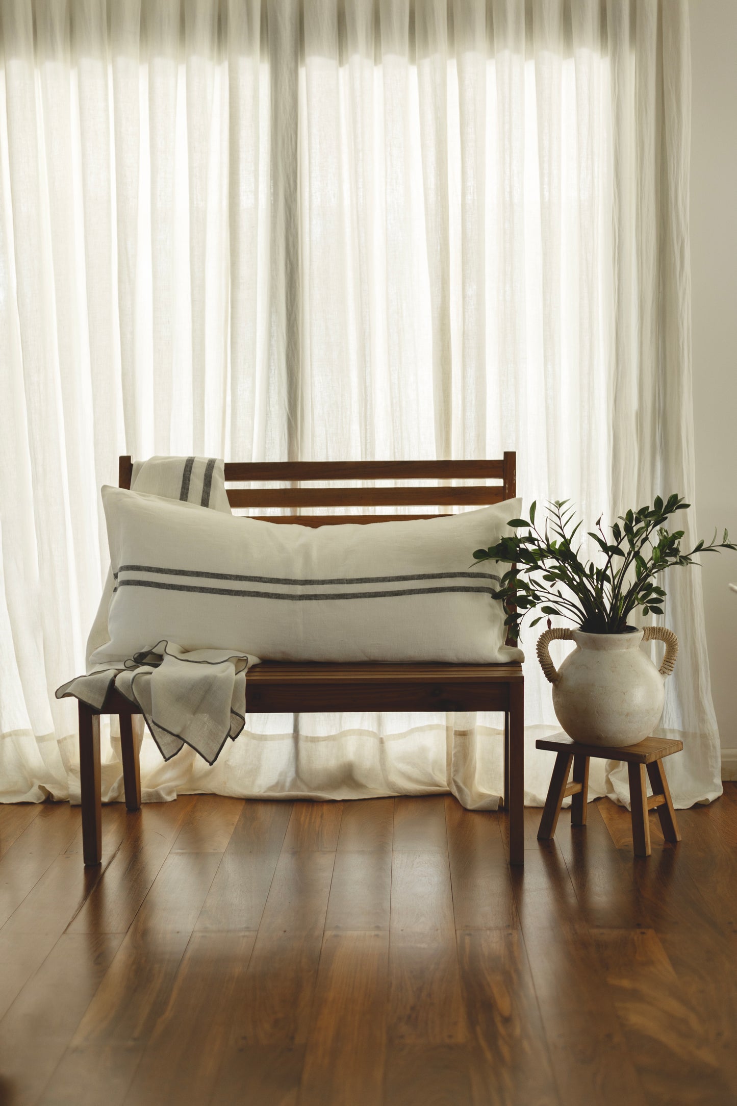 Mantel Lino Vainilla Off White