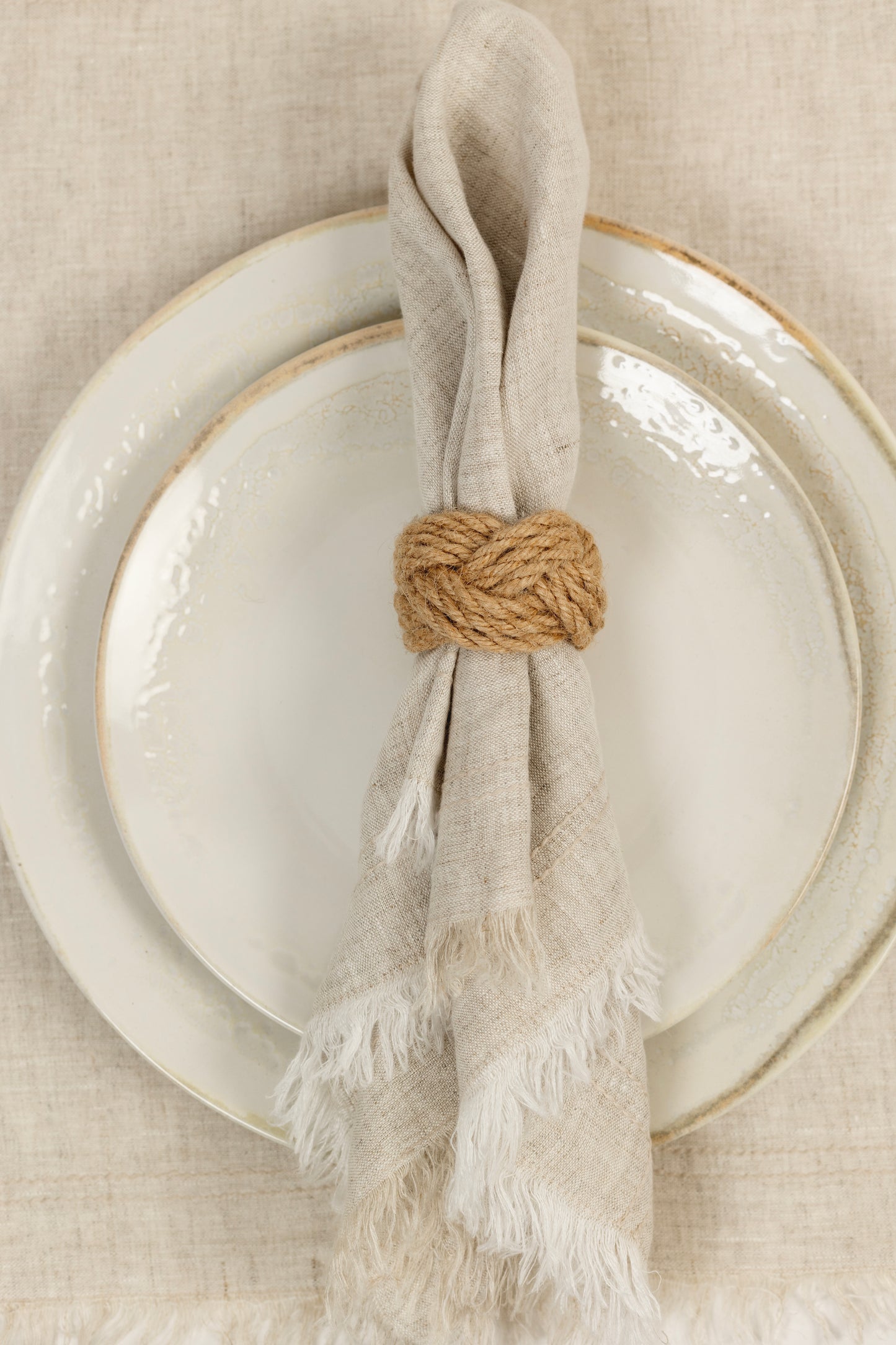 Mantel Lino Vainilla Off White