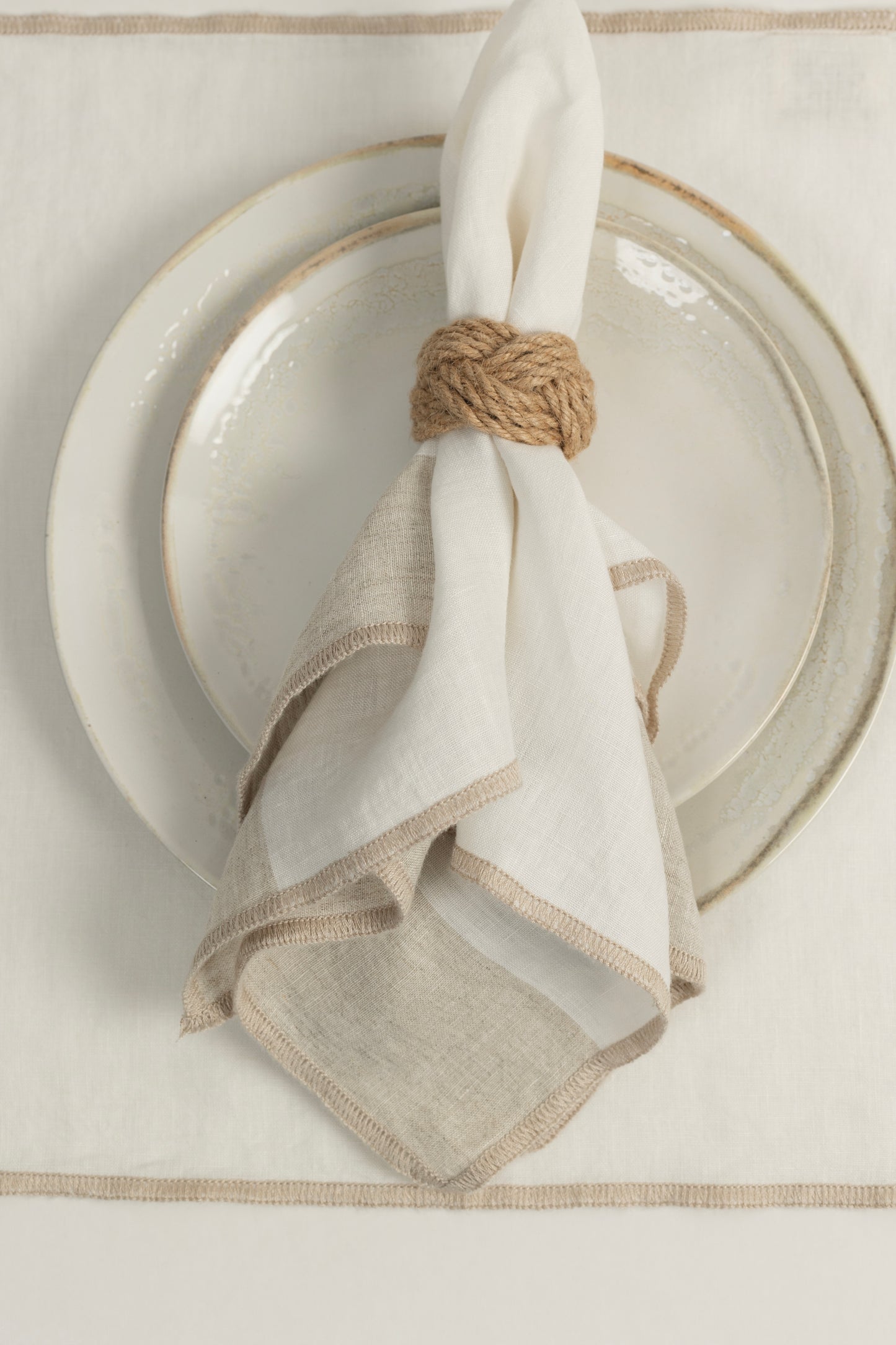 Mantel Lino Vainilla Off White