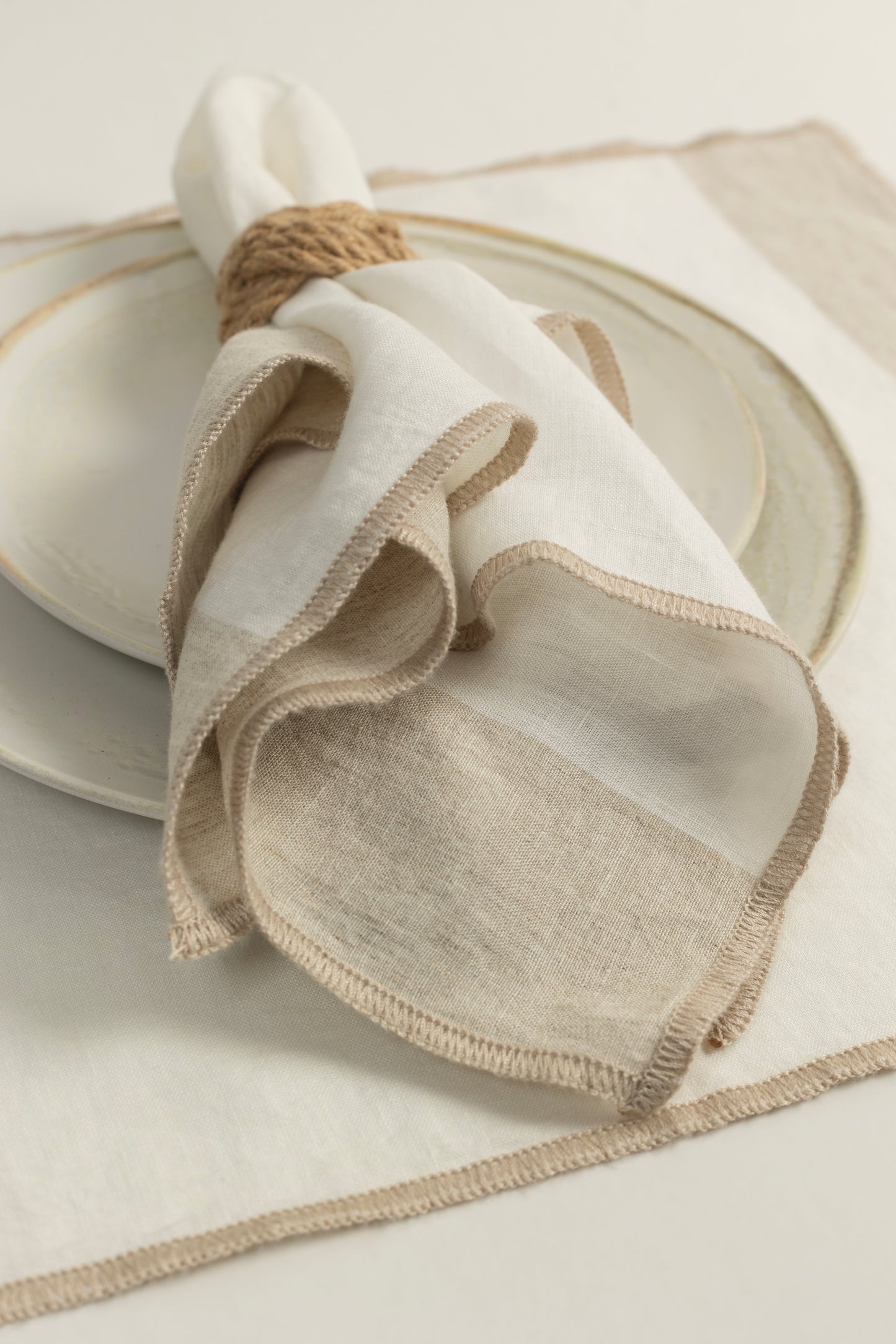 Mantel Lino Vainilla Off White