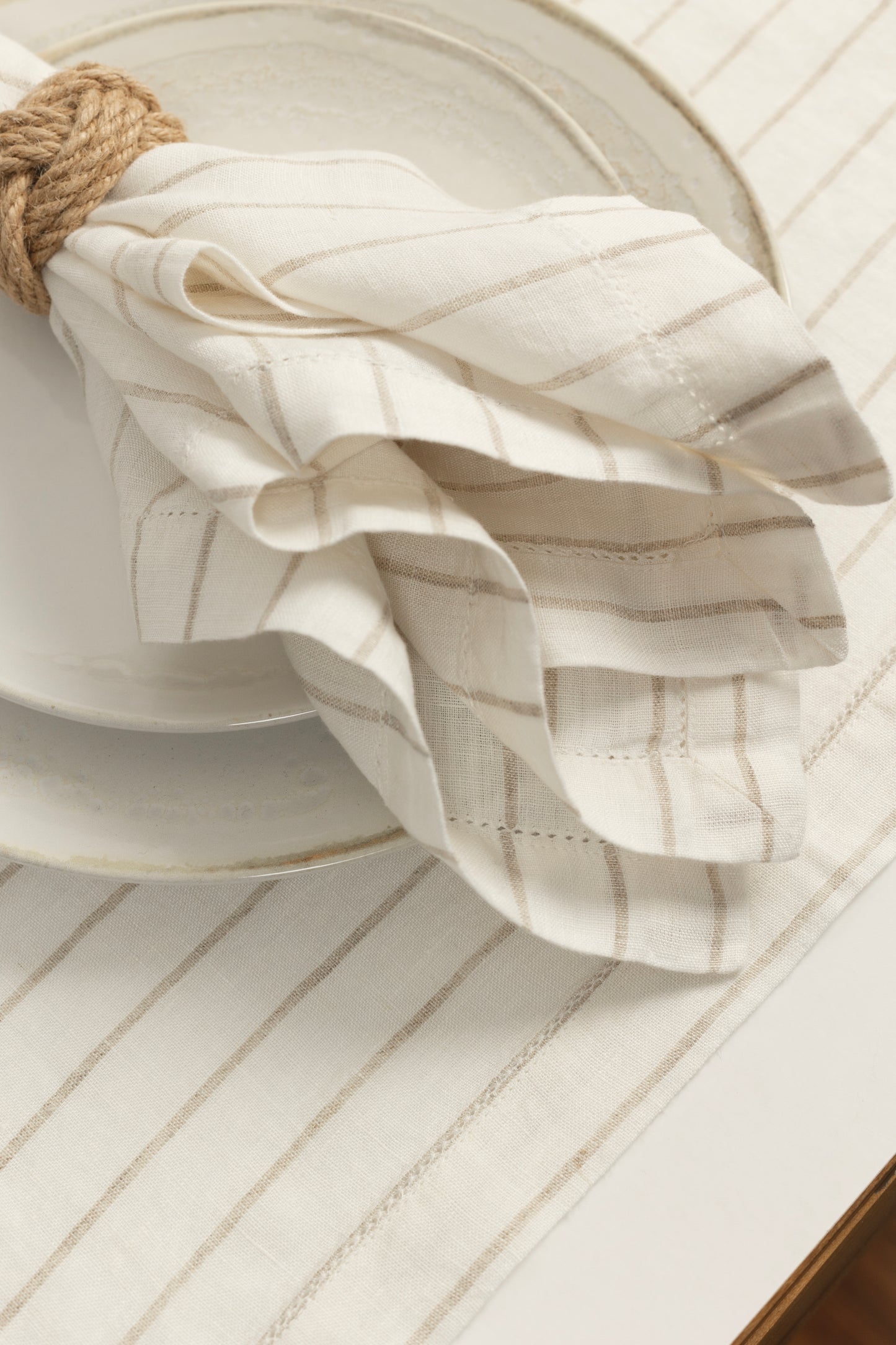 Mantel Lino Vainilla Off White