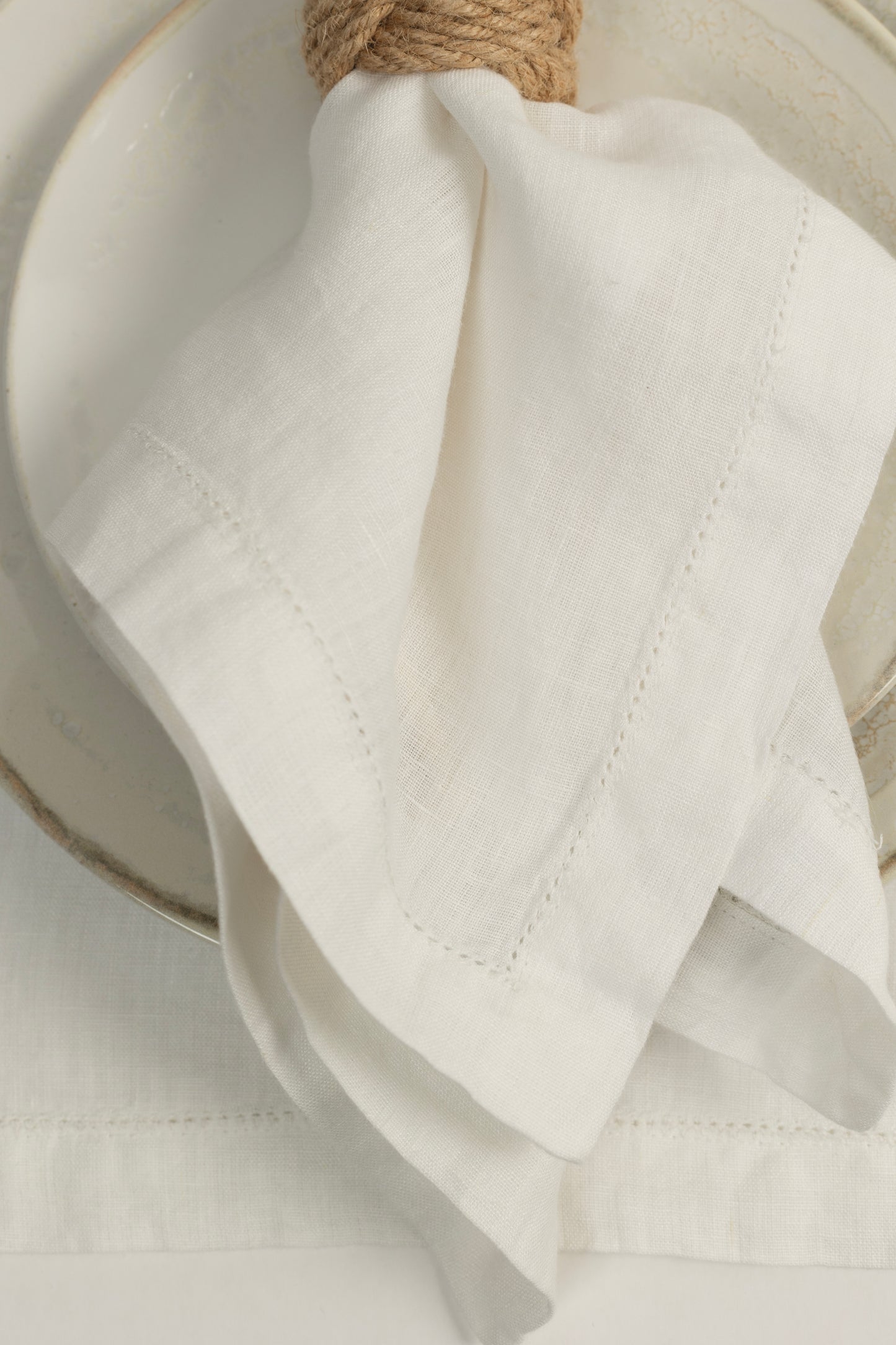 Servilleta Lino Vainilla Off White