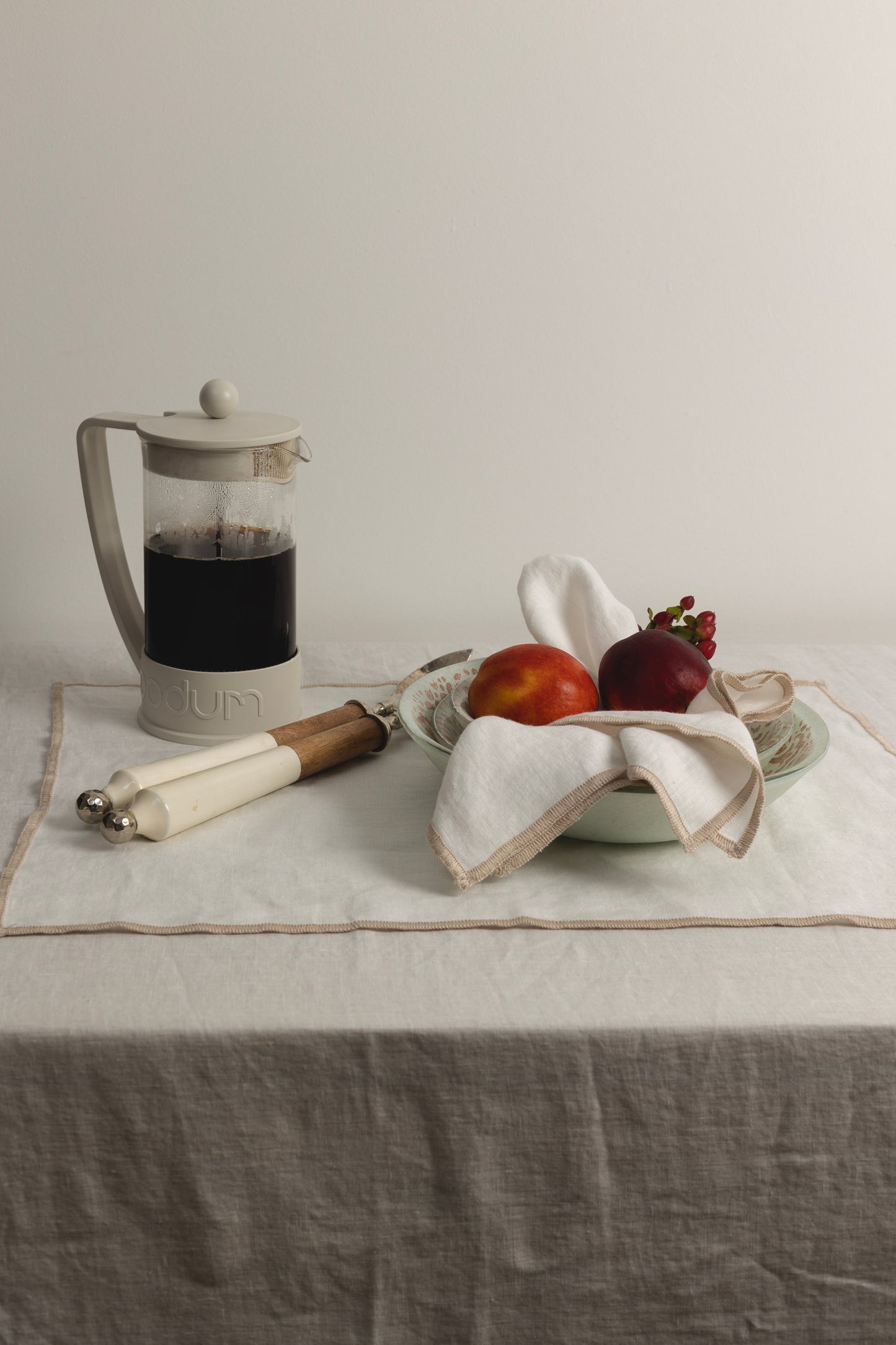 Mantel Lino Vainilla Off White