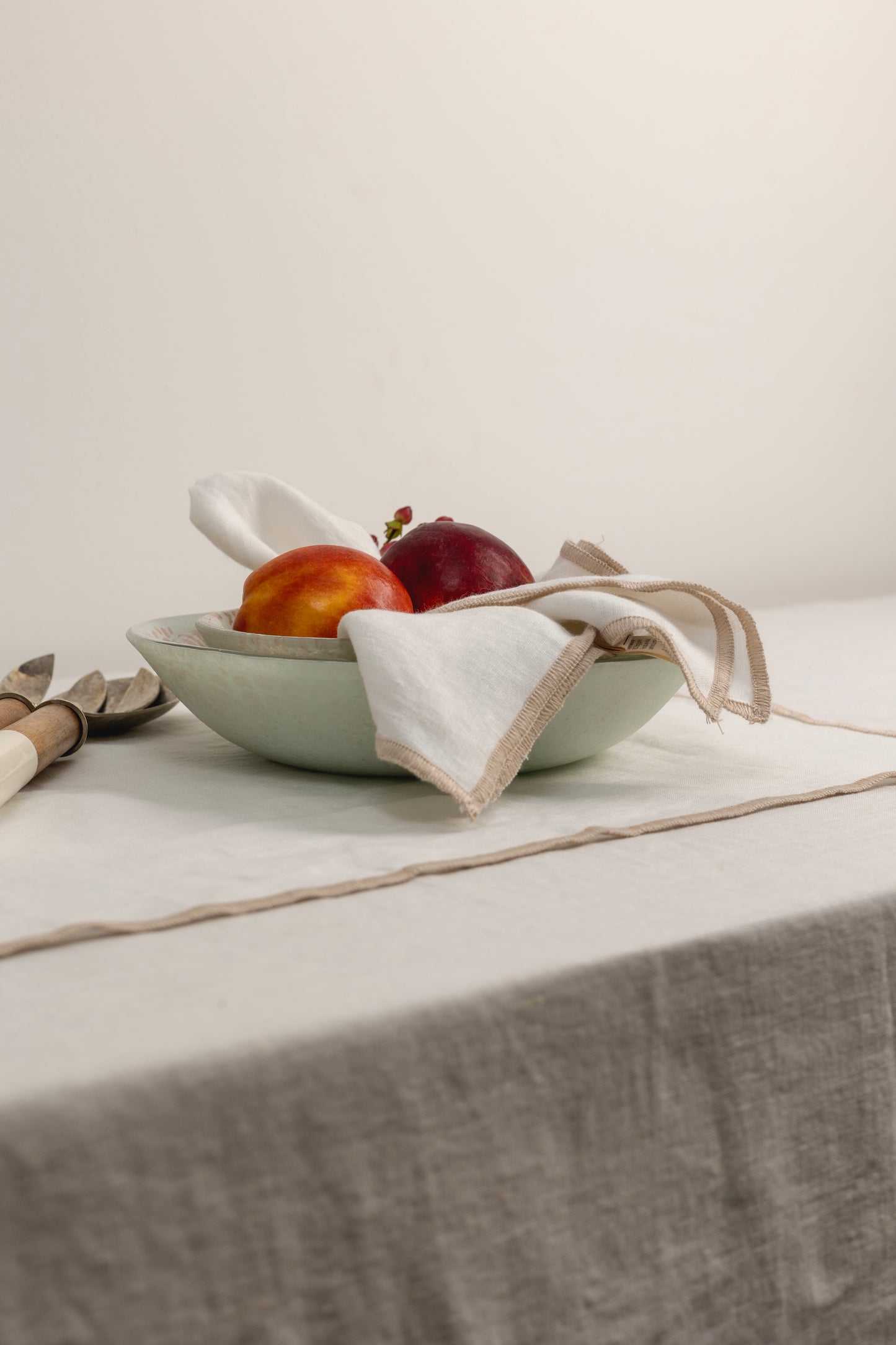 Mantel Lino Vainilla Off White