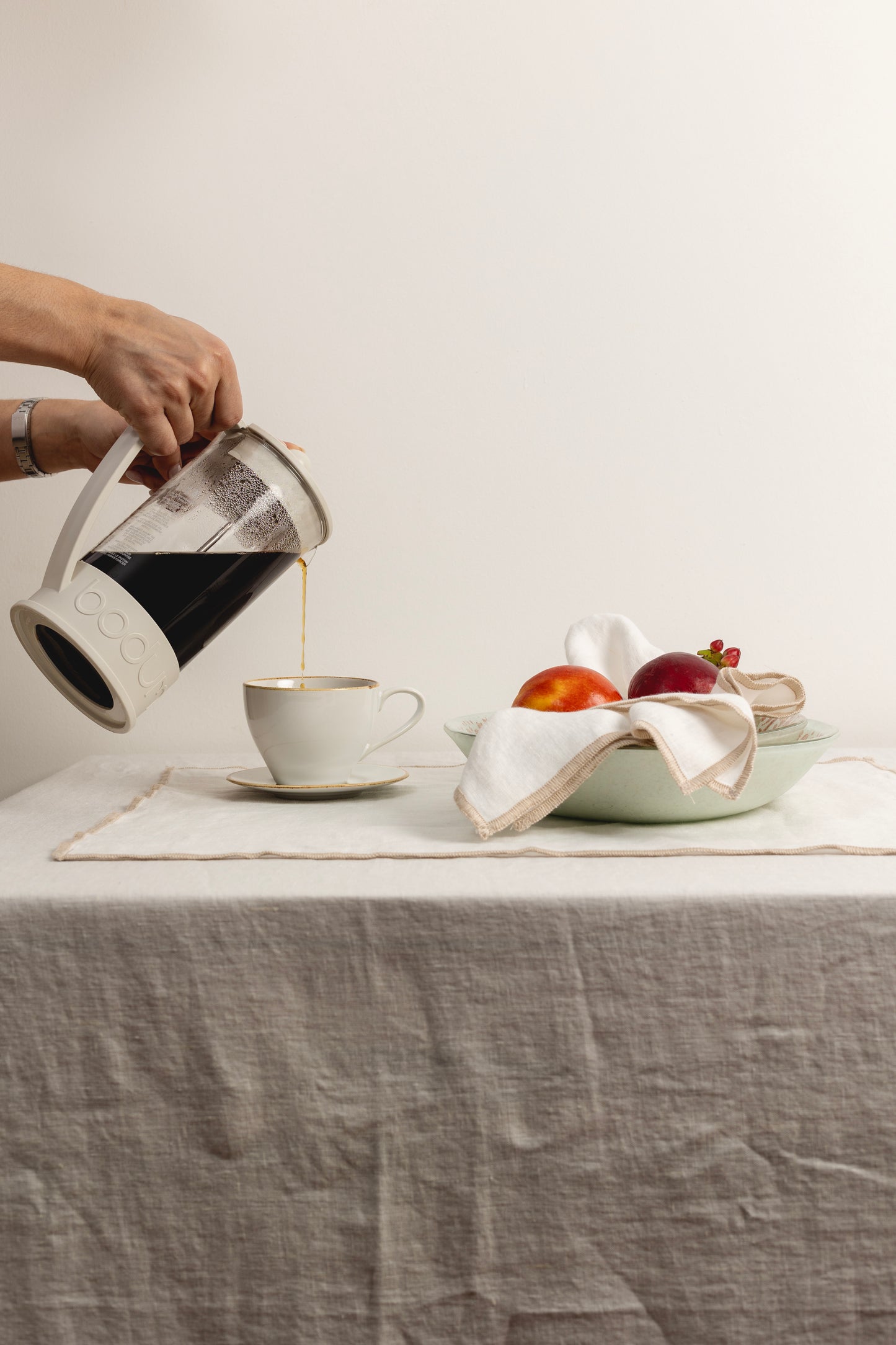 Mantel Lino Vainilla Off White