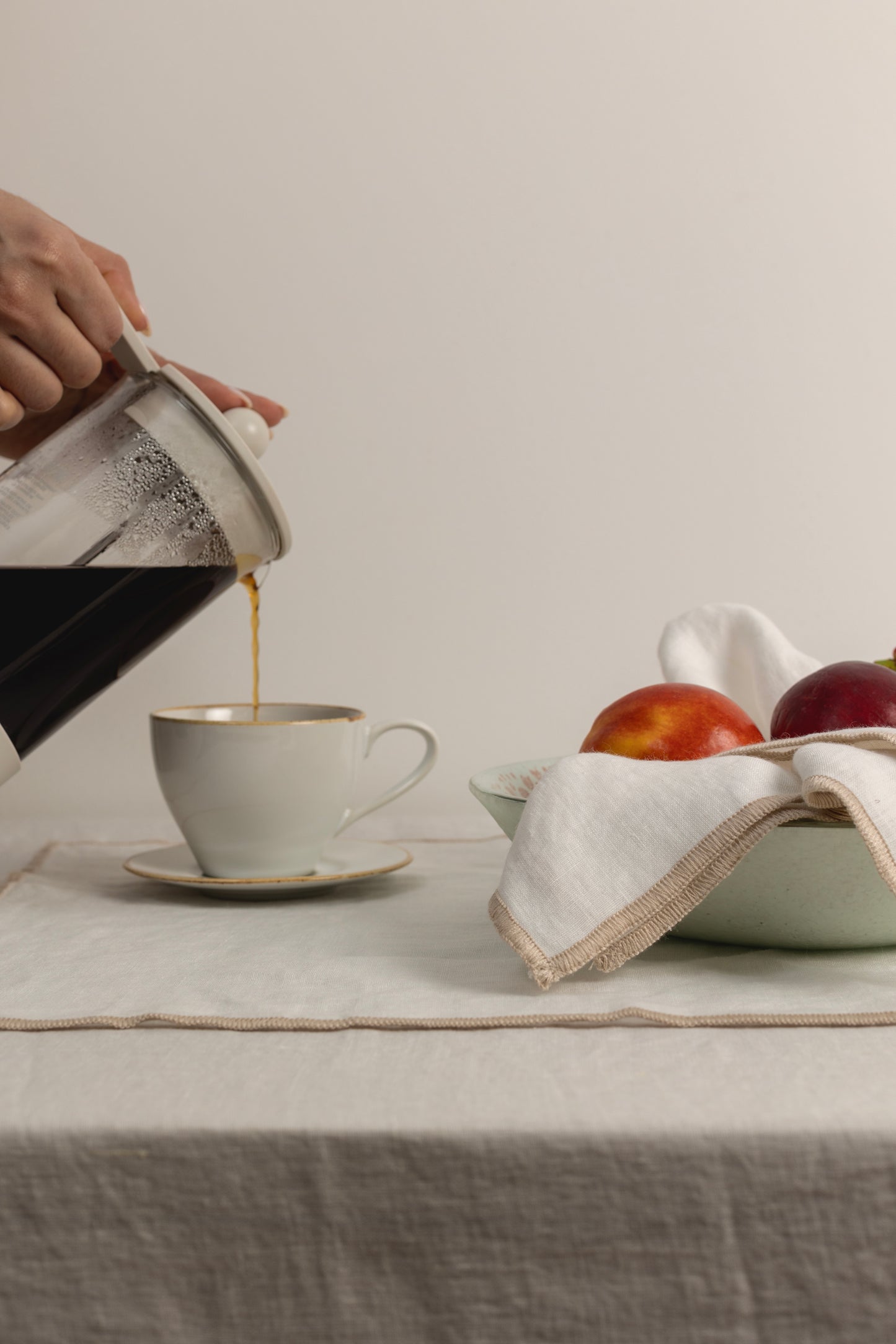 Mantel Lino Vainilla Off White