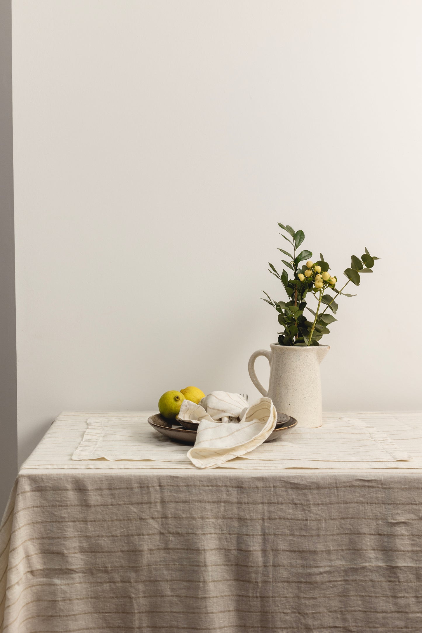 Mantel Lino Vainilla Off White