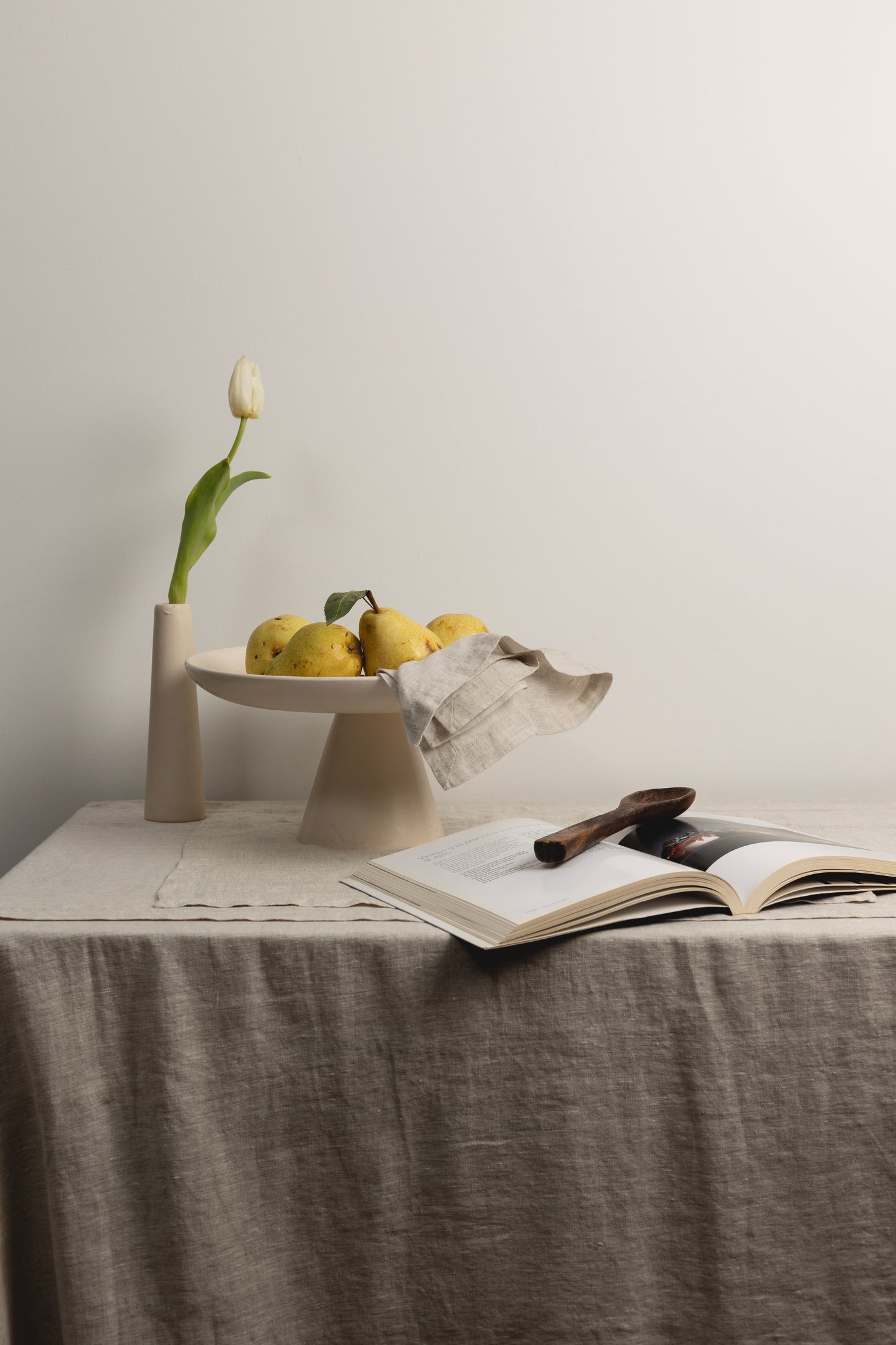 Mantel Lino Vainilla Off White