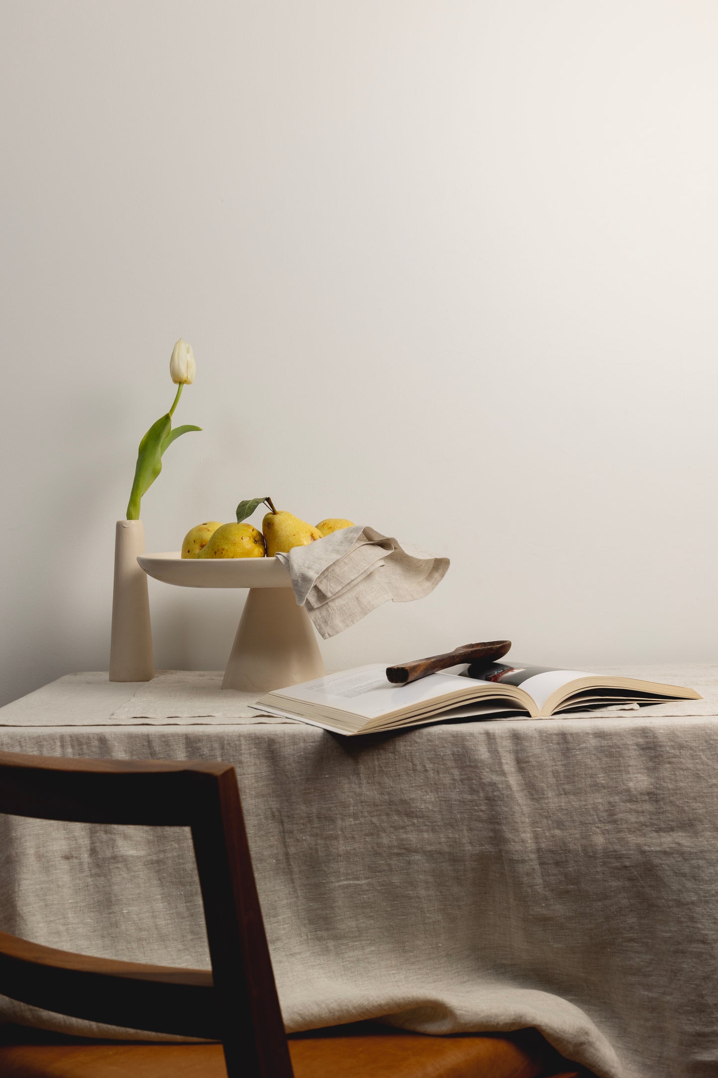 Mantel Lino Vainilla Off White