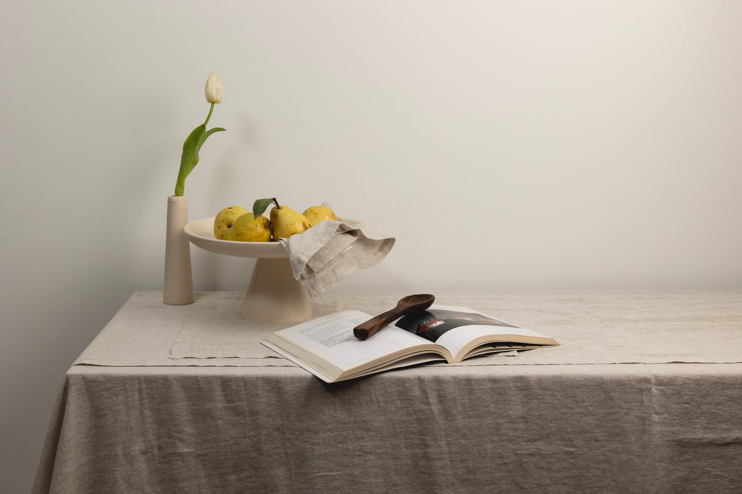 Mantel Lino Vainilla Off White