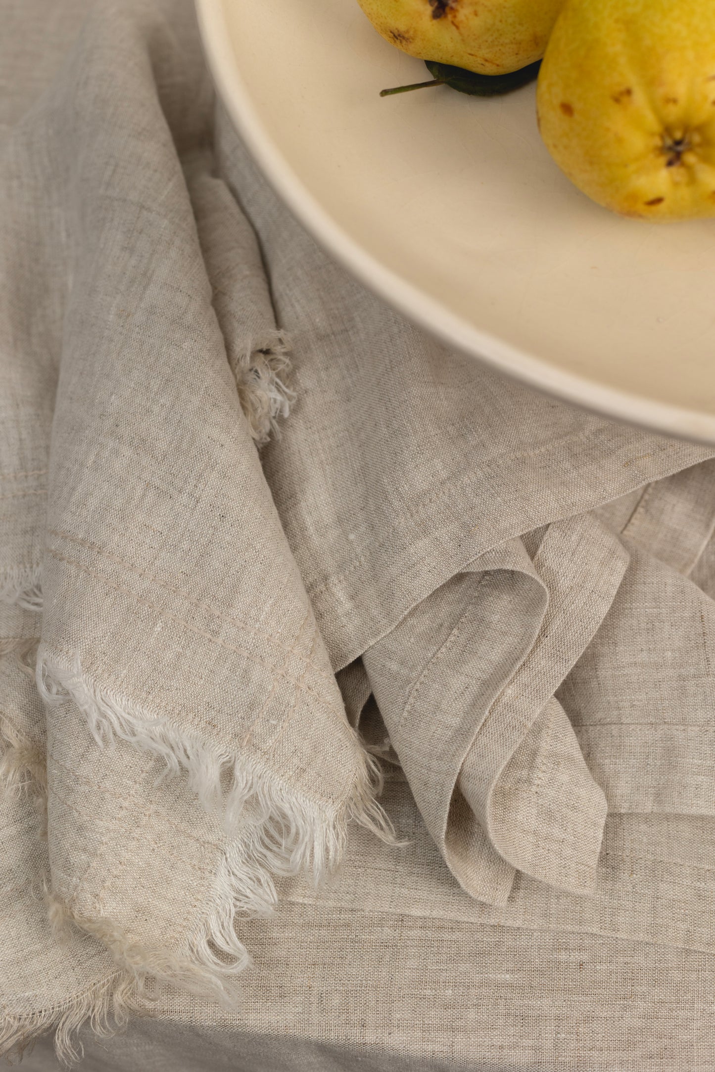 Mantel Lino Vainilla Off White