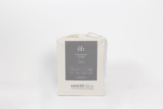 Set Funda Nórdica 100% Algodón Look Lino Twin