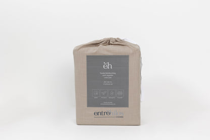 Set Funda Nórdica 100% Algodón Look Lino Twin